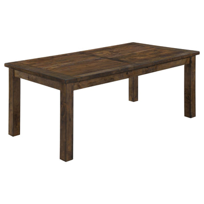 Coleman Dining Room Set Rustic Golden Brown - 107041-S5 - Bien Home Furniture &amp; Electronics