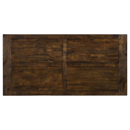 Coleman Dining Room Set Rustic Golden Brown - 107041-S5 - Bien Home Furniture &amp; Electronics