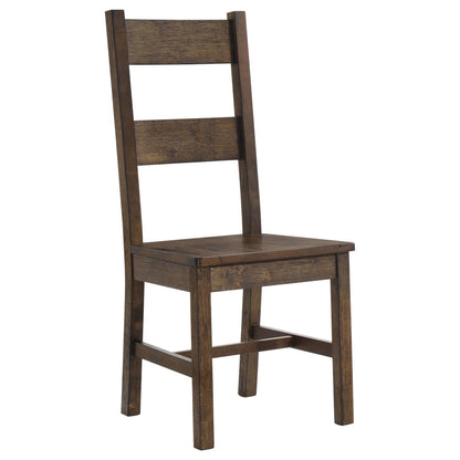 Coleman Dining Room Set Rustic Golden Brown - 107041-S5 - Bien Home Furniture &amp; Electronics