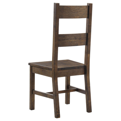 Coleman Dining Room Set Rustic Golden Brown - 107041-S5 - Bien Home Furniture &amp; Electronics