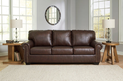 Colleton Dark Brown Leather Living Room Set - SET | 5210738 | 5210735 - Bien Home Furniture &amp; Electronics