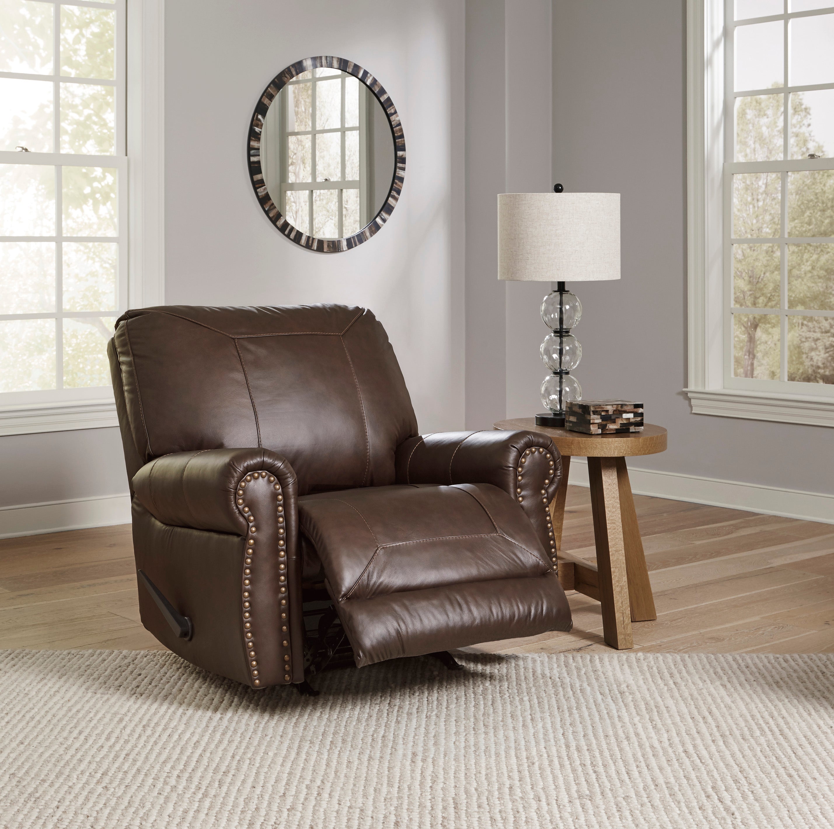 Colleton Dark Brown Leather Living Room Set - SET | 5210738 | 5210735 - Bien Home Furniture &amp; Electronics