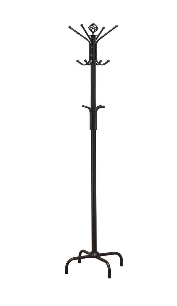 Collier Black 12-Hook Coat Rack - 2019 - Bien Home Furniture &amp; Electronics