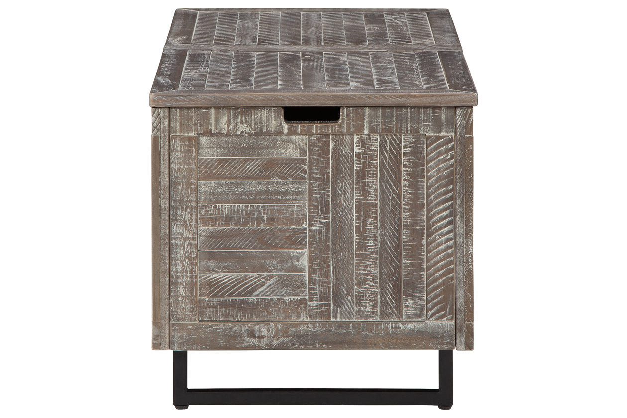 Coltport Distressed Gray Storage Trunk - A4000338 - Bien Home Furniture &amp; Electronics