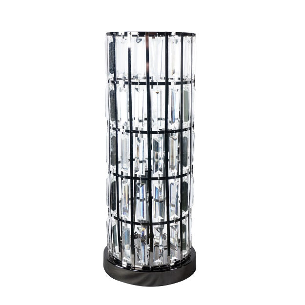 Column Table Lamp Black Nickel - 6237T-BN - Bien Home Furniture &amp; Electronics