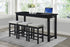 Connected Black 4-Piece Counter Height Set - 5713BK - Bien Home Furniture & Electronics