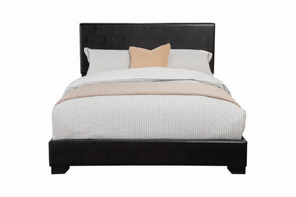 Conner California King Upholstered Panel Bed Black - 300260KW - Bien Home Furniture &amp; Electronics