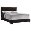 Conner Eastern King Upholstered Panel Bed Dark Brown - 300261KE - Bien Home Furniture & Electronics