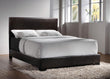 Conner Queen Upholstered Panel Bed Black/Dark Brown - 300261Q - Bien Home Furniture & Electronics