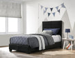 Conner Twin Upholstered Panel Bed Black - 300260T - Bien Home Furniture & Electronics