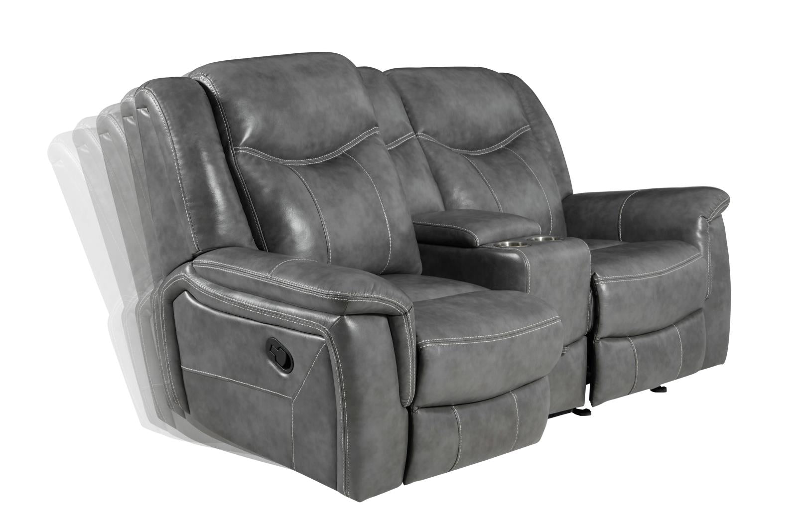 Conrad 2-Piece Living Room Set Gray - 650354-S2 - Bien Home Furniture &amp; Electronics