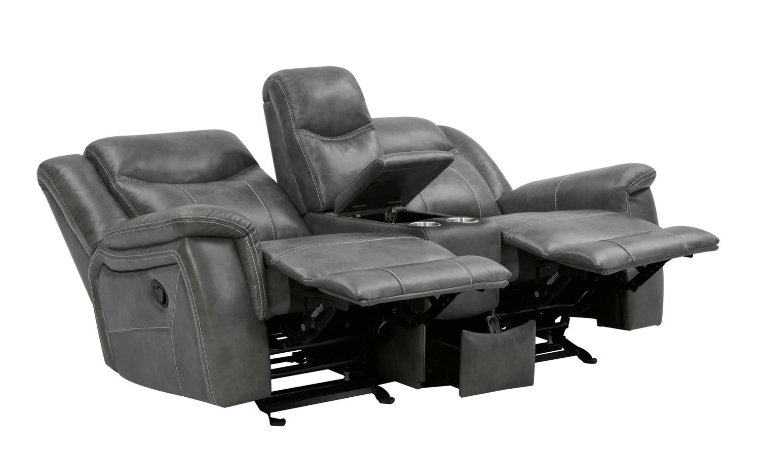 Conrad 2-Piece Living Room Set Gray - 650354-S2 - Bien Home Furniture &amp; Electronics