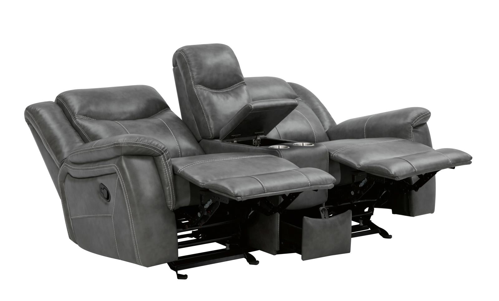 Conrad 2-Piece Living Room Set Gray - 650354-S2 - Bien Home Furniture &amp; Electronics