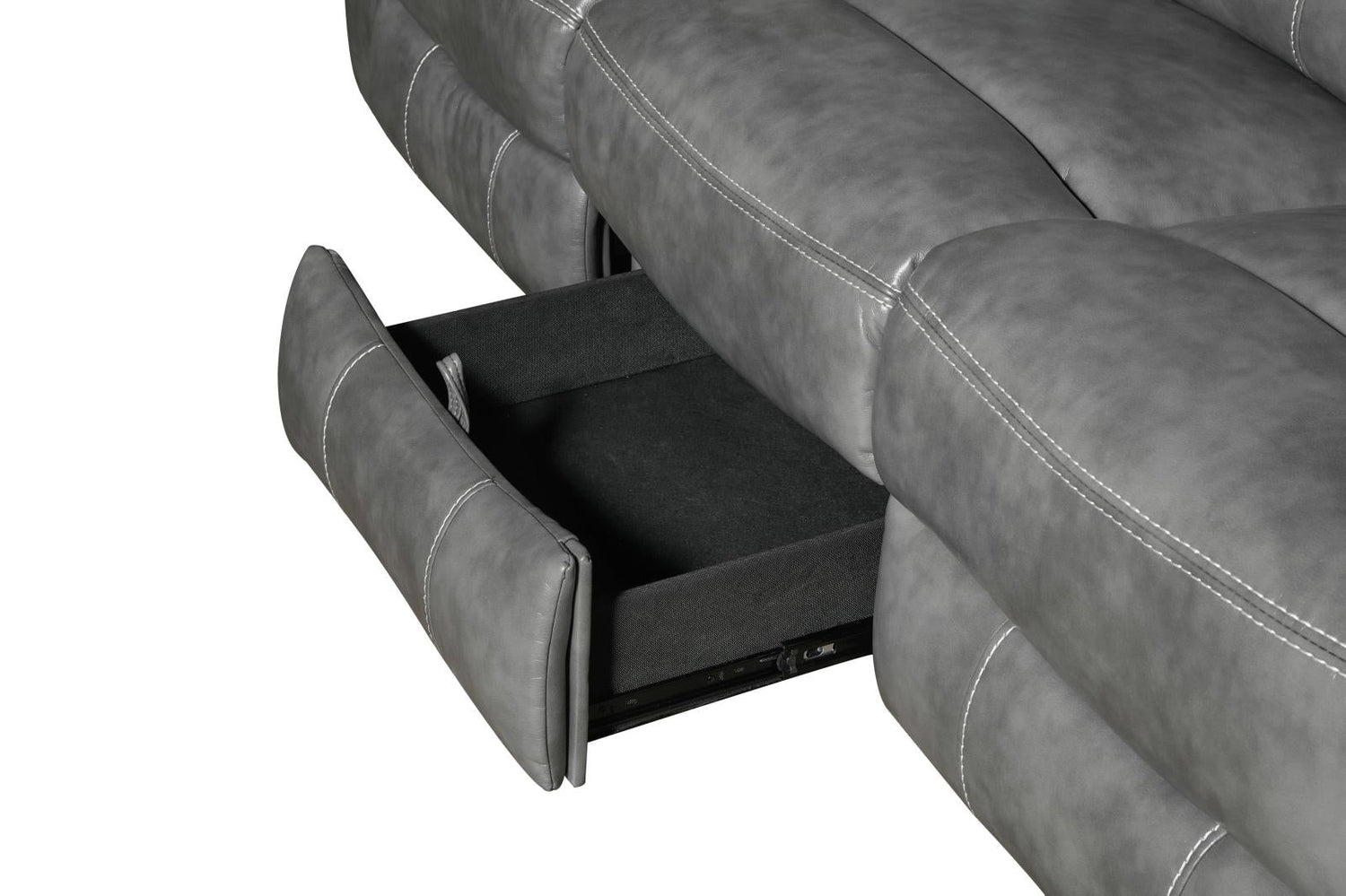 Conrad 2-Piece Living Room Set Gray - 650354-S2 - Bien Home Furniture &amp; Electronics