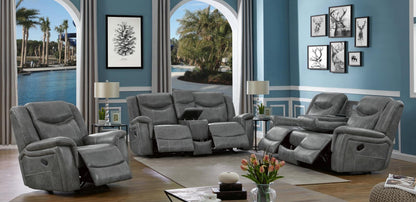 Conrad 3-Piece Living Room Set Gray - 650354-S3 - Bien Home Furniture &amp; Electronics