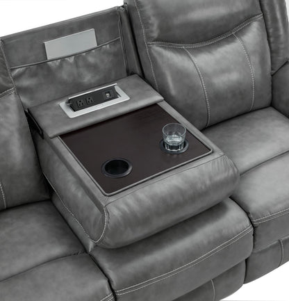 Conrad 3-Piece Living Room Set Gray - 650354-S3 - Bien Home Furniture &amp; Electronics