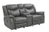 Conrad Upholstered Motion Loveseat Cool Gray - 650355 - Bien Home Furniture & Electronics