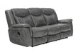 Conrad Upholstered Motion Sofa Cool Gray - 650354 - Bien Home Furniture & Electronics