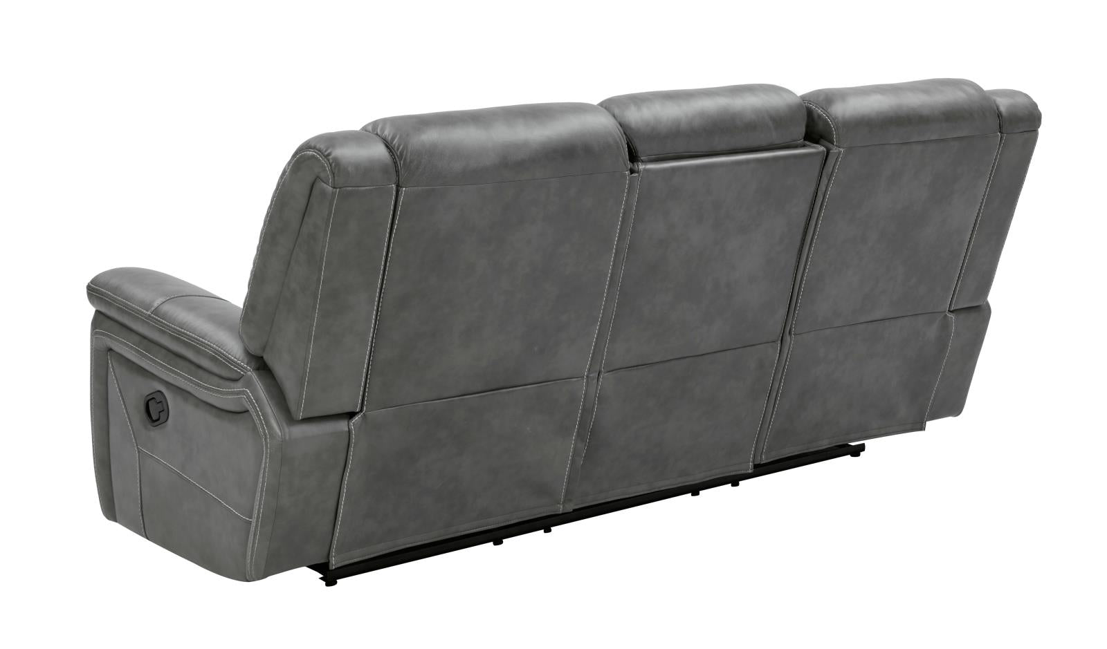 Conrad Upholstered Motion Sofa Cool Gray - 650354 - Bien Home Furniture &amp; Electronics