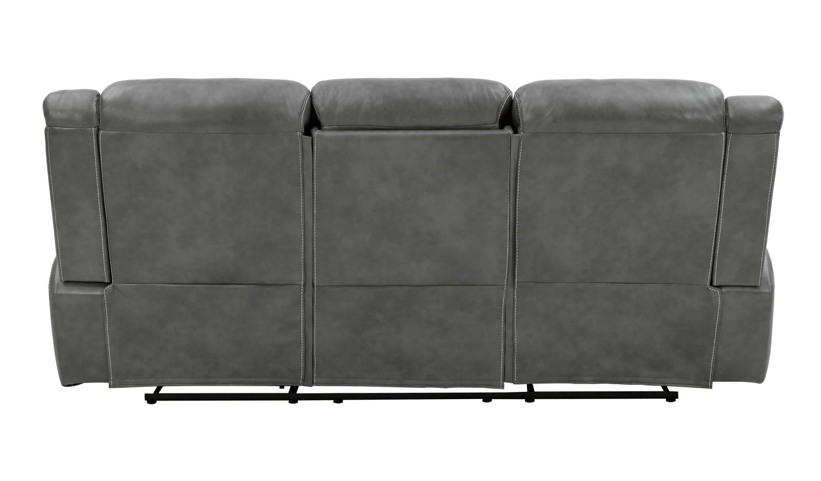 Conrad Upholstered Motion Sofa Cool Gray - 650354 - Bien Home Furniture &amp; Electronics