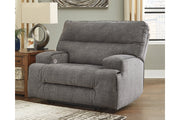 Coombs Charcoal Oversized Power Recliner - 4530282 - Bien Home Furniture & Electronics