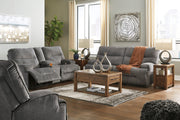 Coombs Charcoal Power Reclining Living Room Set - SET | 4530247 | 4530296 | 4530282 - Bien Home Furniture & Electronics