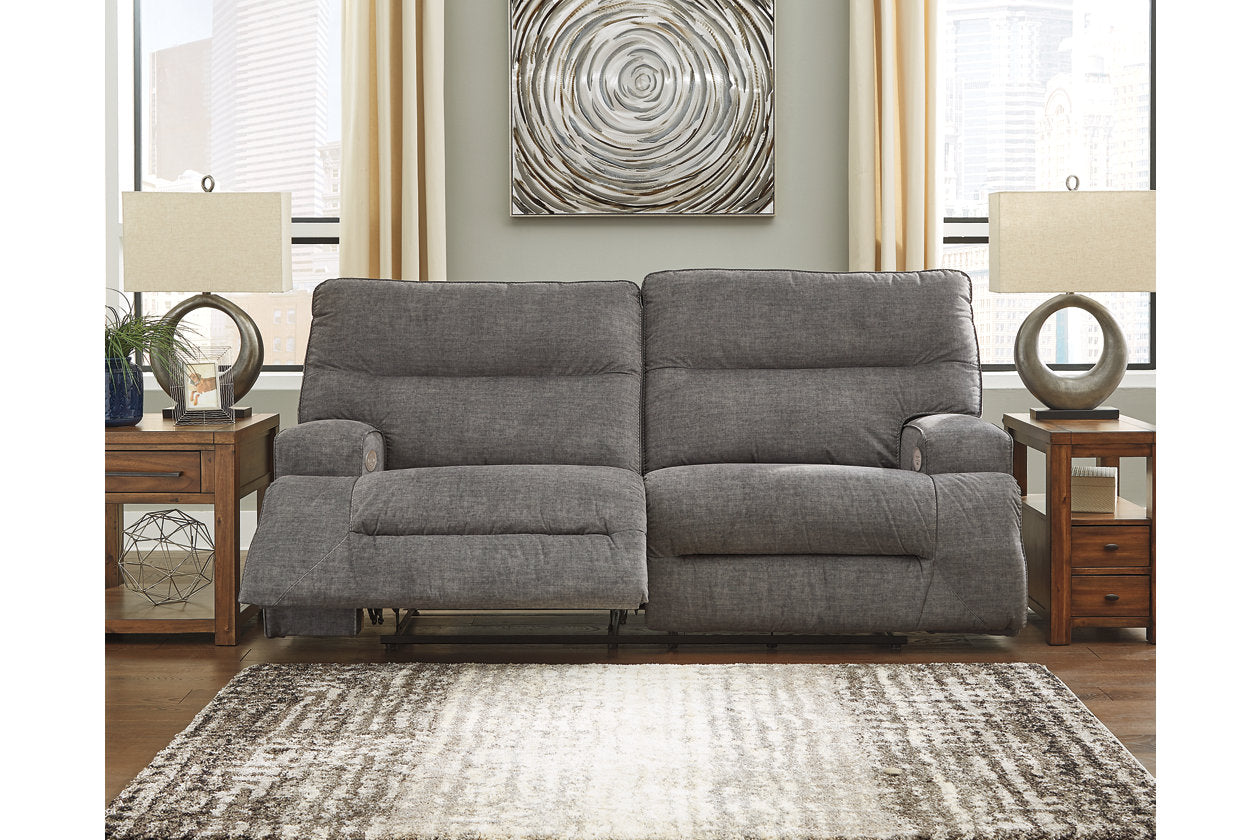 Coombs Charcoal Power Reclining Sofa - 4530247 - Bien Home Furniture &amp; Electronics