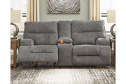 Coombs Charcoal Reclining Loveseat with Console - 4530294 - Bien Home Furniture & Electronics