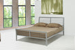 Cooper Queen Metal Bed Silver - 300201Q - Bien Home Furniture & Electronics