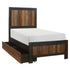 Cooper Wire Brushed Full Storage Panel Bed - SET | 2059F-1 | 2059T-3 | 2059-T - Bien Home Furniture & Electronics