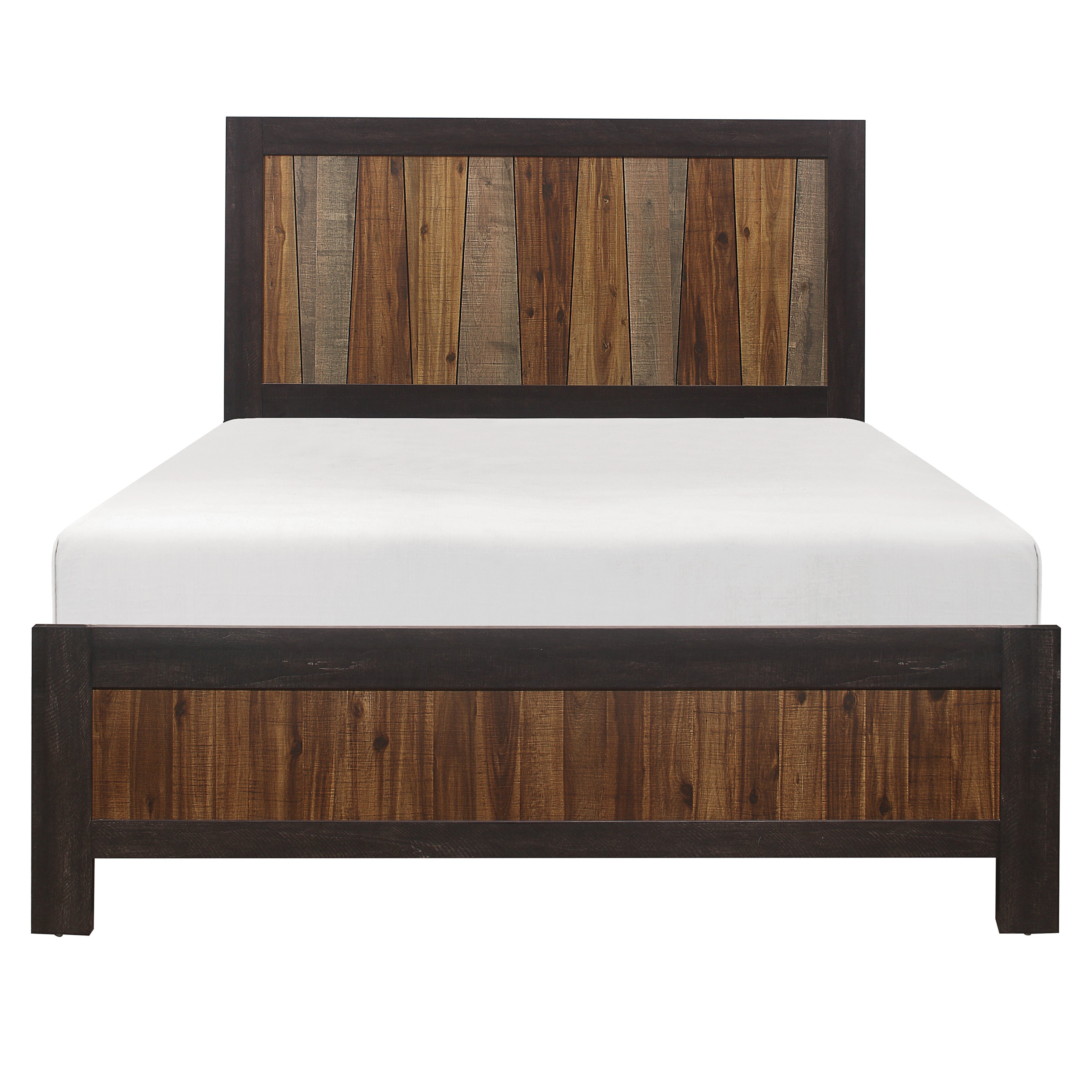 Cooper Wire Brushed Queen Panel Bed - SET | 2059-1 | 2059-3 - Bien Home Furniture &amp; Electronics