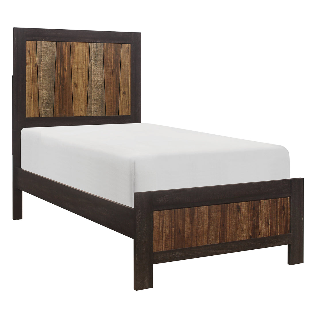 Cooper Wire Brushed Twin Panel Bed - SET | 2059T-1 | 2059T-3 - Bien Home Furniture &amp; Electronics