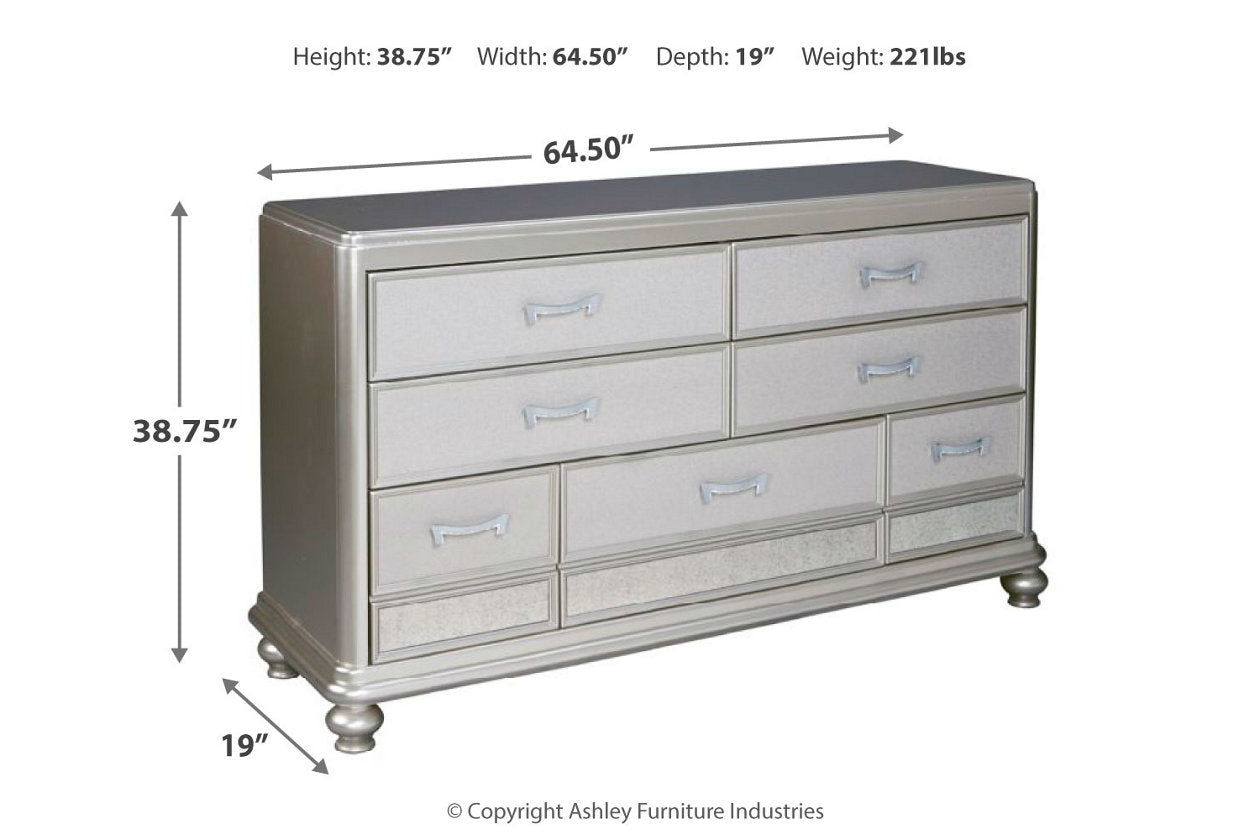 Coralayne Silver Dresser - B650-31 - Bien Home Furniture &amp; Electronics