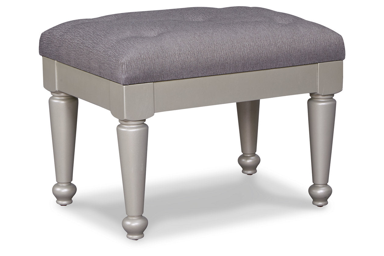 Coralayne Silver Stool - B650-01 - Bien Home Furniture &amp; Electronics