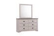 Coralee Chalk/Gray Bedroom Mirror (Mirror Only) - B8130-11 - Bien Home Furniture & Electronics