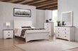 Coralee Chalk/Gray Sleigh Bedroom Set - SET | B8130-K-HB | B8130-K-FB | B8130-KQ-RAIL | B8130-1 | B8130-11 | B8130-2 | B8130-4 - Bien Home Furniture & Electronics