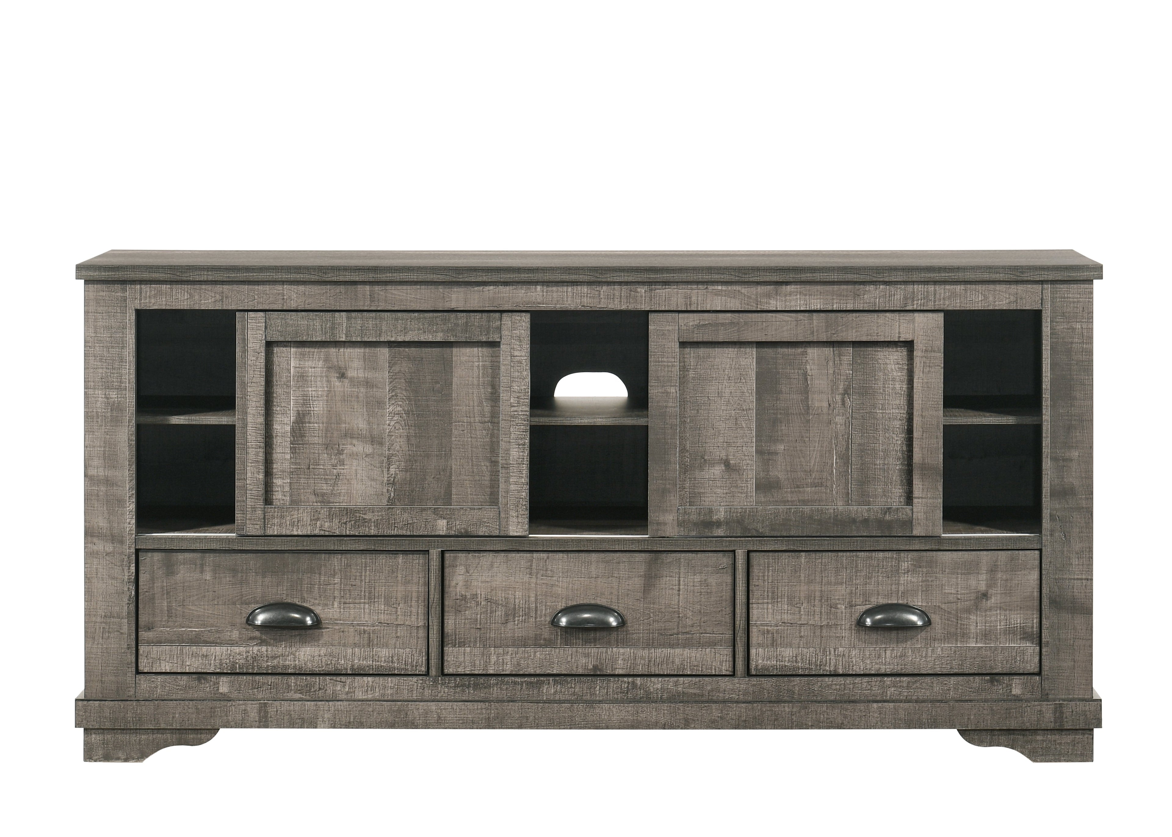 Coralee Gray 63&quot; TV Stand - B8100-7 - Bien Home Furniture &amp; Electronics
