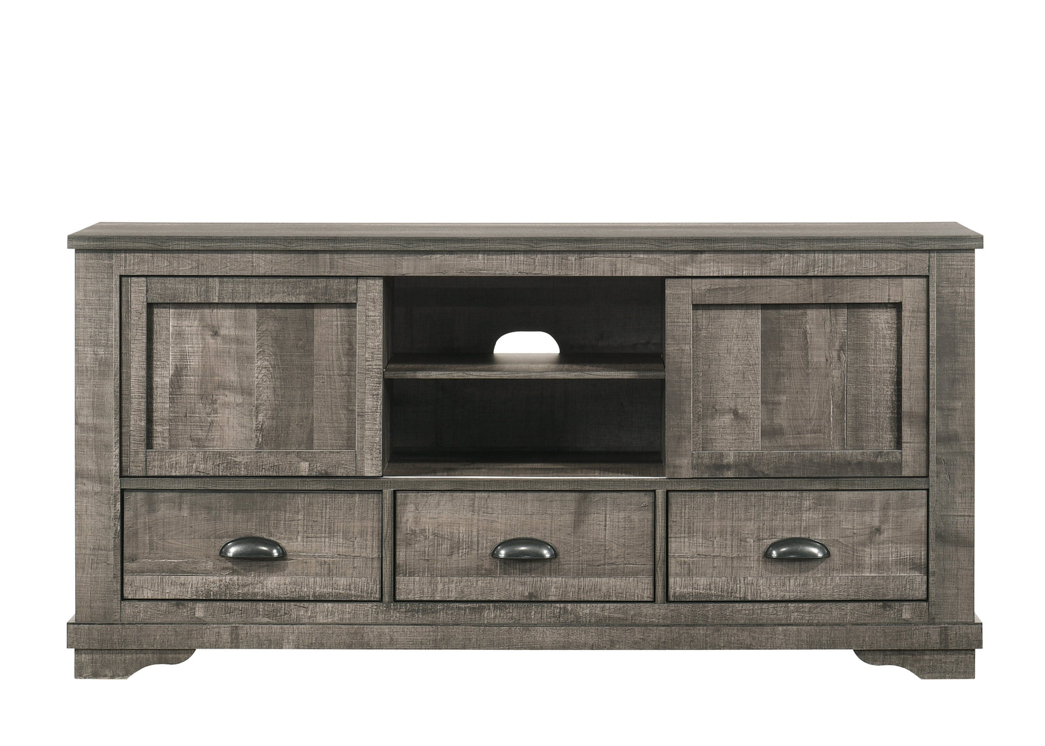 Coralee Gray 63&quot; TV Stand - B8100-7 - Bien Home Furniture &amp; Electronics