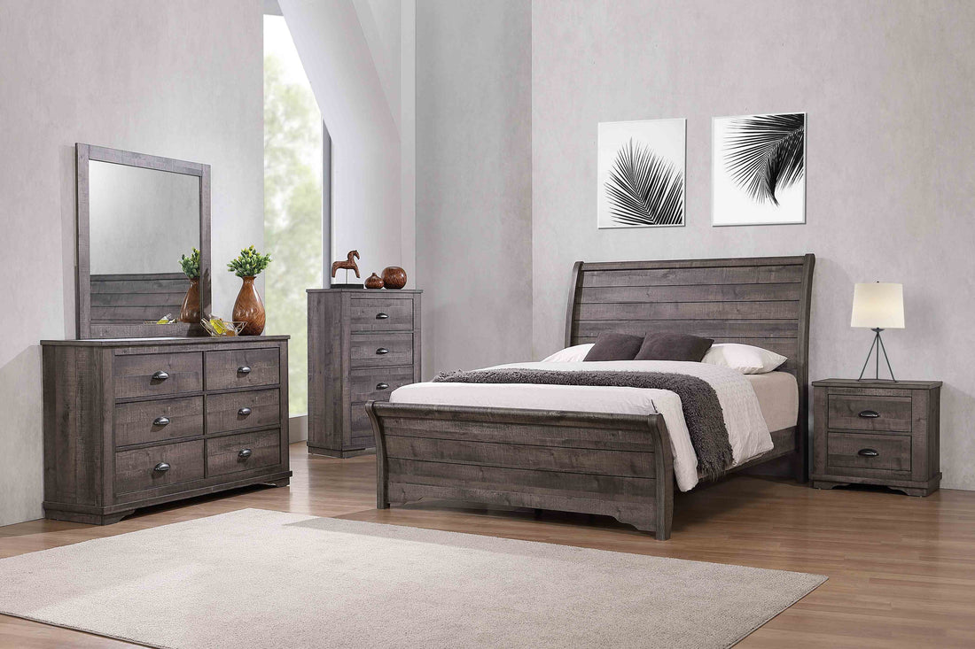 Coralee Gray Nightstand - B8100-2 - Bien Home Furniture &amp; Electronics