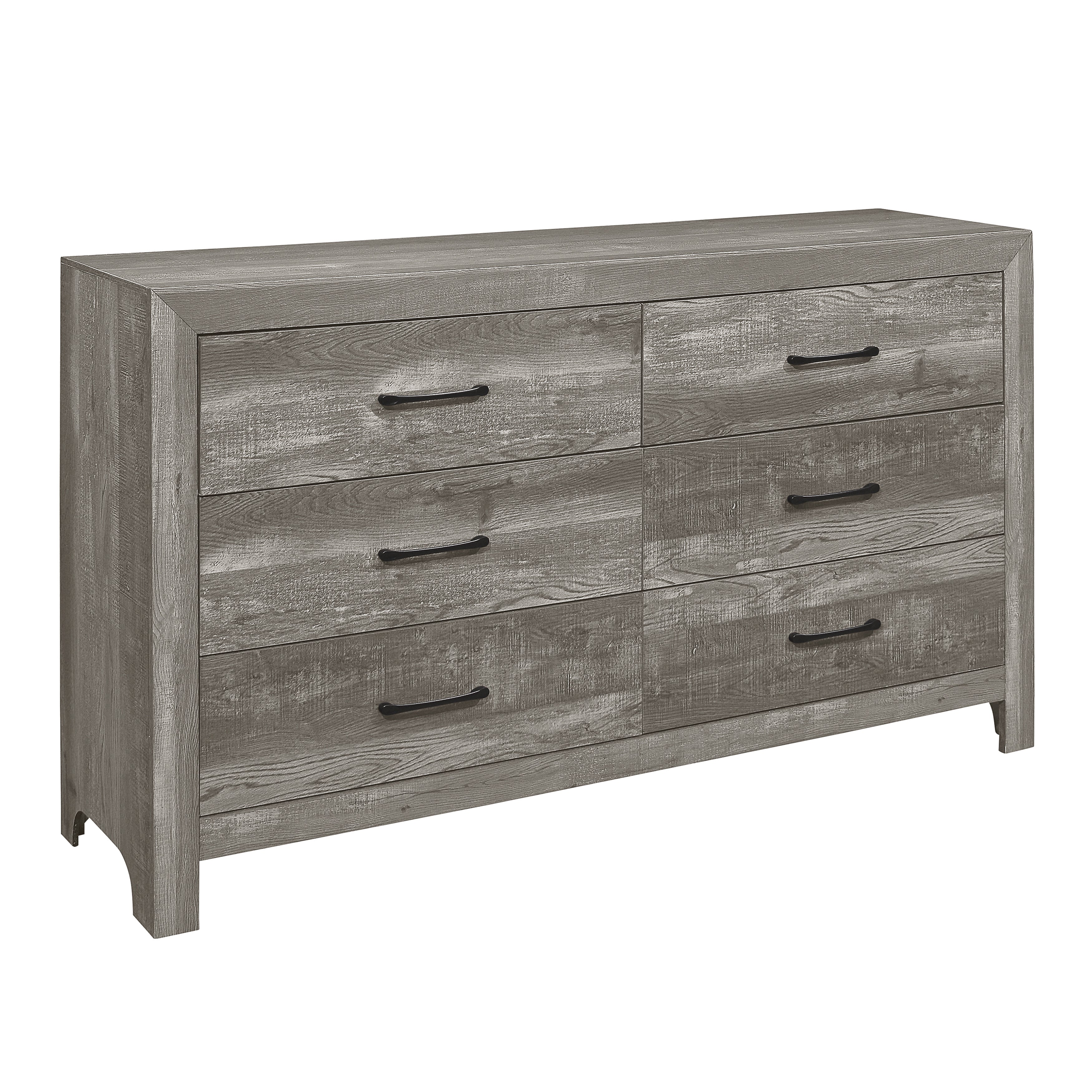 Corbin Gray Panel Bedroom Set - SET | 1534GYK-1EK | 1534GY-5 | 1534GY-6 | 1534GY-4 | 1534GY-9 - Bien Home Furniture &amp; Electronics