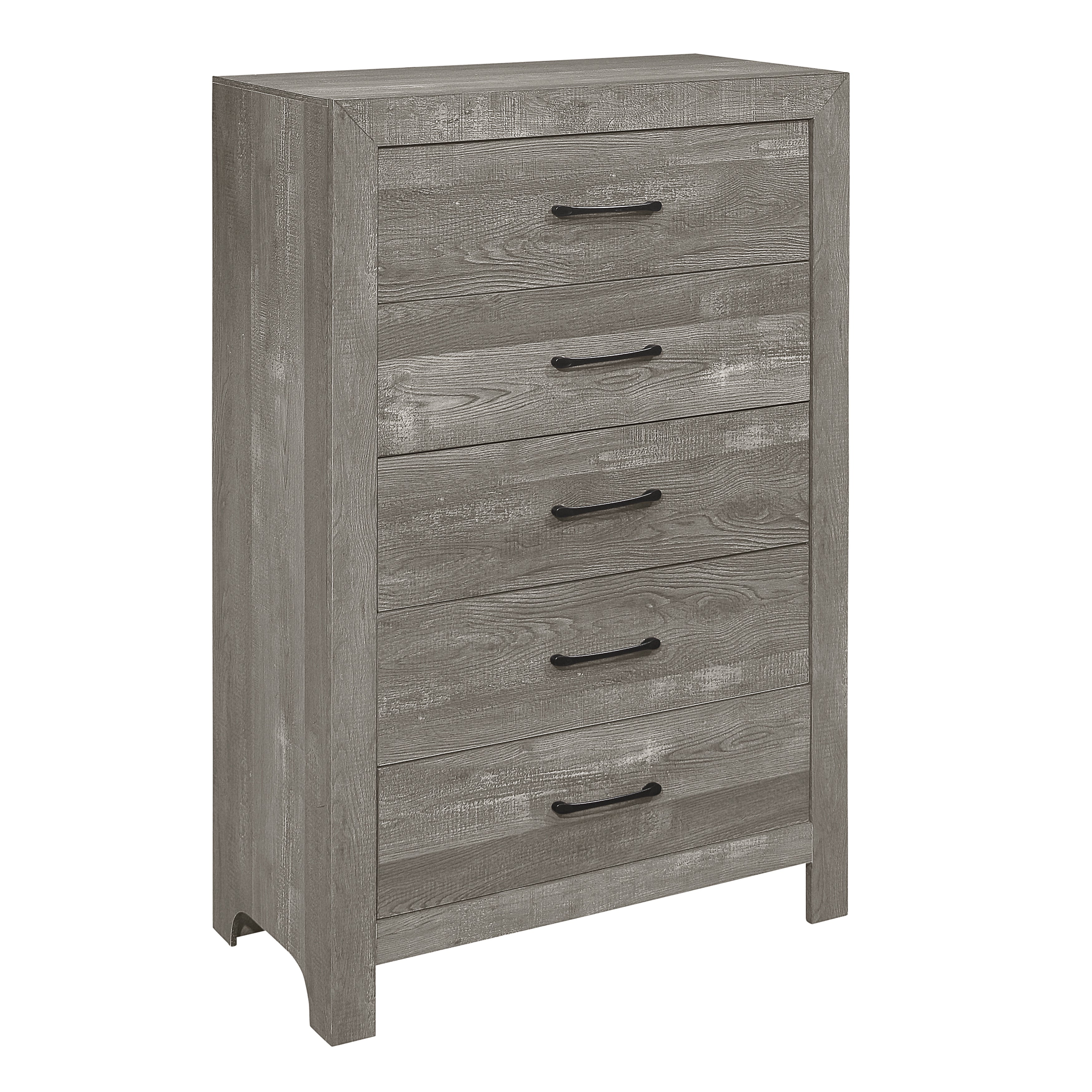 Corbin Gray Panel Bedroom Set - SET | 1534GYK-1EK | 1534GY-5 | 1534GY-6 | 1534GY-4 | 1534GY-9 - Bien Home Furniture &amp; Electronics