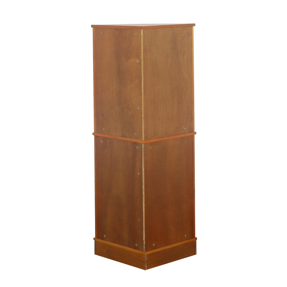 Coreosis Golden Brown 4-Shelf Corner Curio Cabinet - 950185 - Bien Home Furniture &amp; Electronics