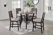 Corloda Black/Gray Counter Height Dining Table and 4 Barstools (Set of 5) - D426-223 - Bien Home Furniture & Electronics