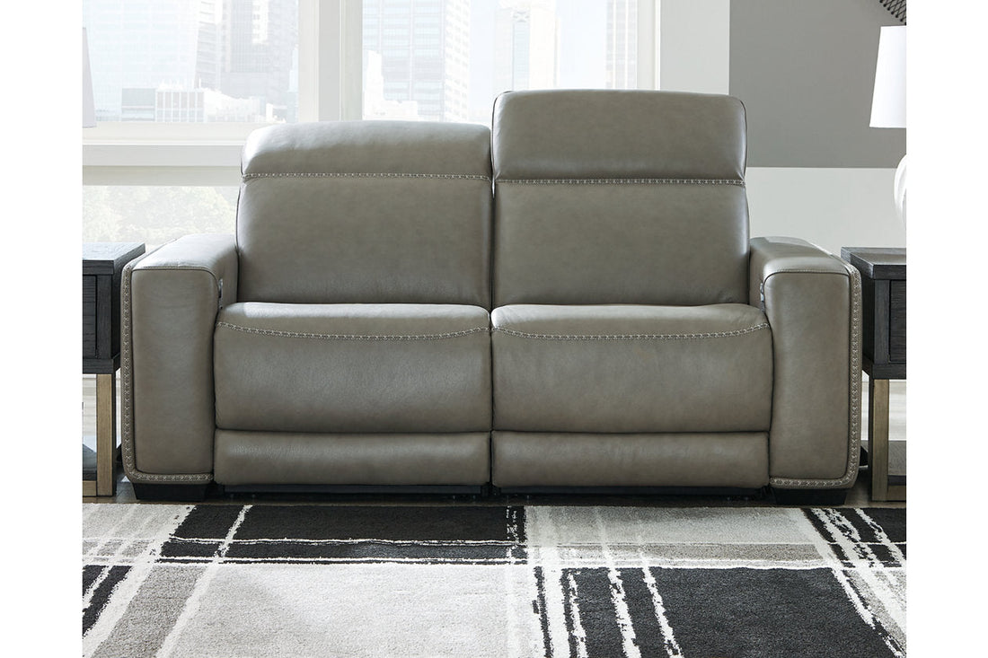 Correze Gray 2-Piece Power Reclining Loveseat - SET | U9420258 | U9420262 - Bien Home Furniture &amp; Electronics