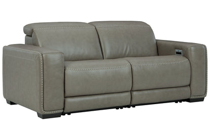Correze Gray 2-Piece Power Reclining Loveseat - SET | U9420258 | U9420262 - Bien Home Furniture &amp; Electronics