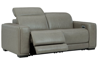 Correze Gray 2-Piece Power Reclining Loveseat - SET | U9420258 | U9420262 - Bien Home Furniture &amp; Electronics