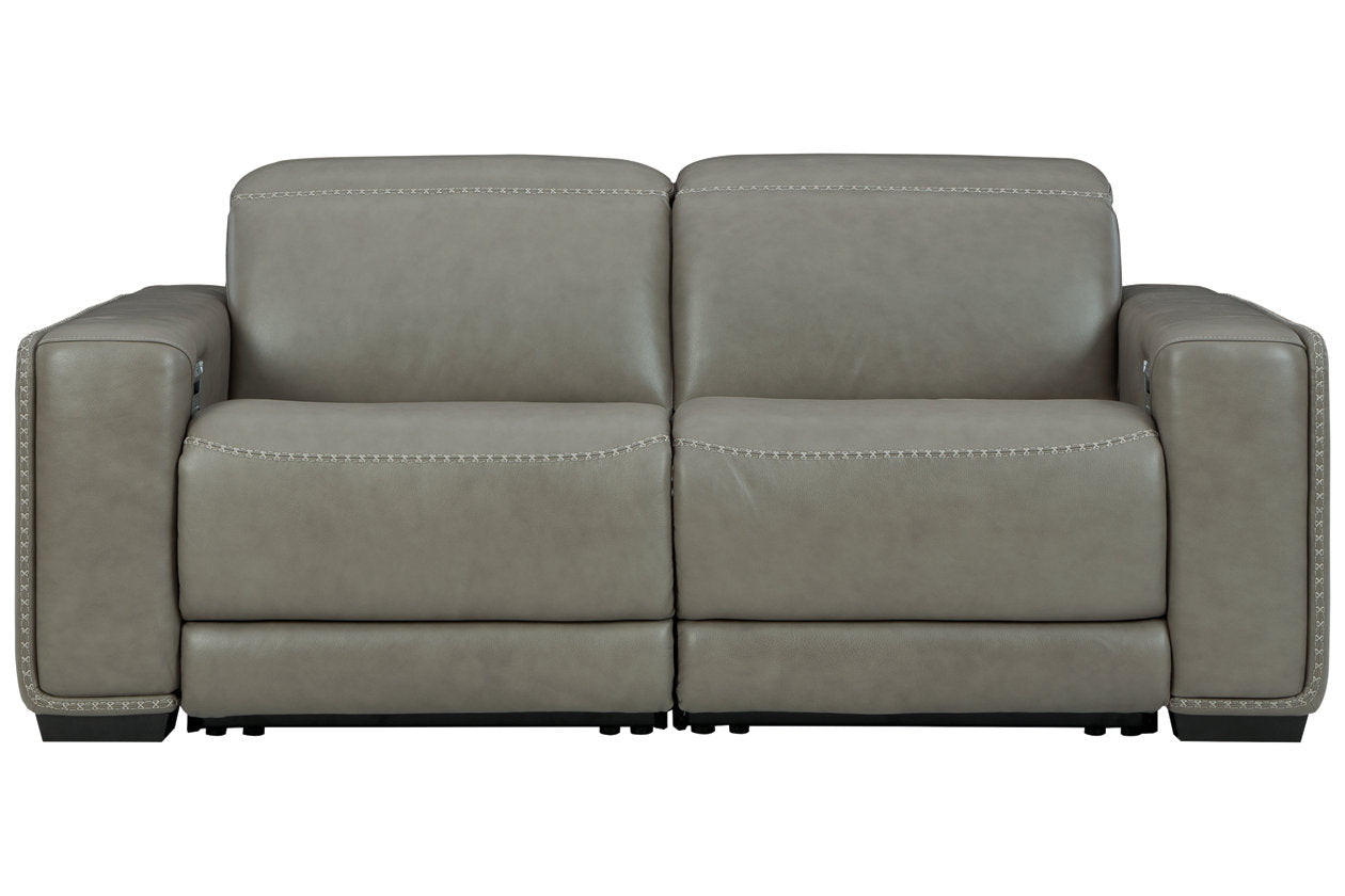 Correze Gray 2-Piece Power Reclining Loveseat - SET | U9420258 | U9420262 - Bien Home Furniture &amp; Electronics