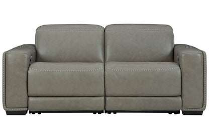 Correze Gray 2-Piece Power Reclining Loveseat - SET | U9420258 | U9420262 - Bien Home Furniture &amp; Electronics
