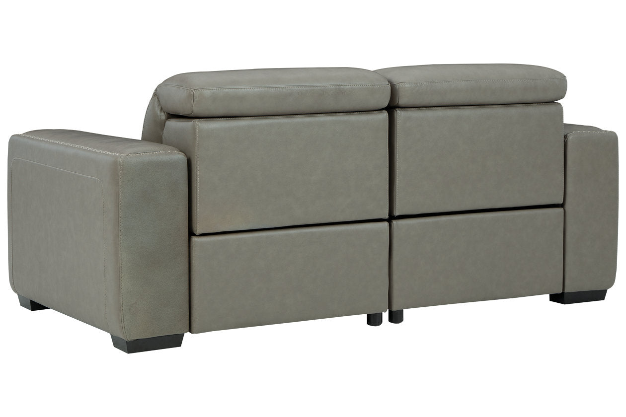 Correze Gray 2-Piece Power Reclining Loveseat - SET | U9420258 | U9420262 - Bien Home Furniture &amp; Electronics