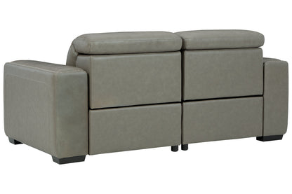 Correze Gray 2-Piece Power Reclining Loveseat - SET | U9420258 | U9420262 - Bien Home Furniture &amp; Electronics